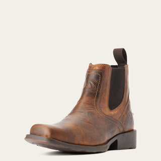 Botín Ariat Midtown Rambler Square Toe Chelsea Barn Brown Caballero