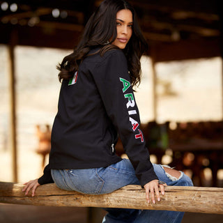 Chamarra Classic Team México Softshell Water Resistant Dama