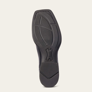 Botín Ariat Booker Chelsea Wide Square Toe Western Black Caballero