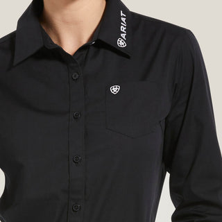 Camisa Ariat Team Kirby Stretch Black DamA