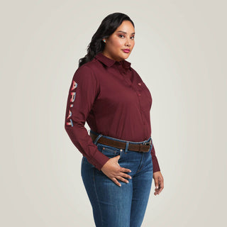 Camisa Team Kirby Stretch Zinfandel Dama