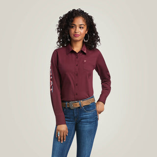 Camisa Team Kirby Stretch Zinfandel Dama