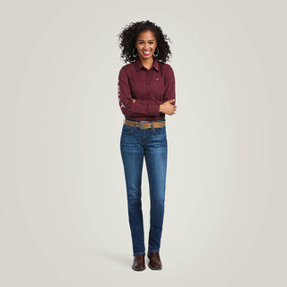 Camisa Team Kirby Stretch Zinfandel Dama