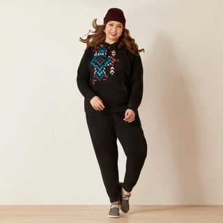 Sudadera Ariat REAL Geo Negro Dama