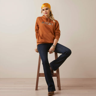 Sudadera Ariat REAL Cow Hyde Glazed Ginger Dama