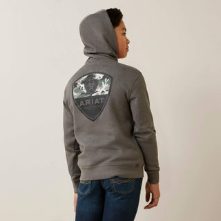 Sudadera Ariat Camo Corps Grey Niño