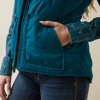 Chaleco Ariat Dilon Reversible Insulated Deep Lagoon Dama