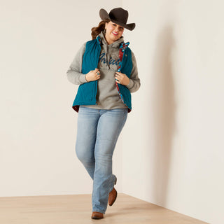 Chaleco Ariat Dilon Reversible Insulated Deep Lagoon Dama