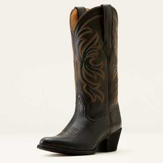 Bota Ariat Heritage J Toe Western Black Deetran Dama