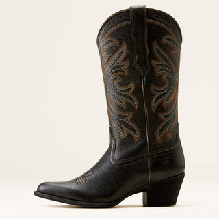 Bota Ariat Heritage J Toe Western Black Deetran Dama
