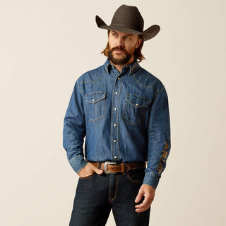 Camisa Ariat Team Denim Caballero