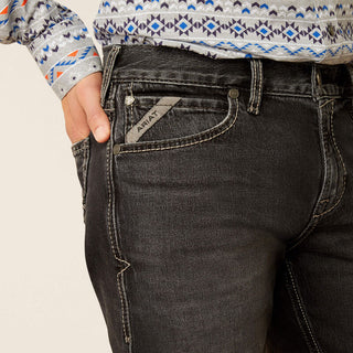Jeans Ariat M7 Slim Onyx Straight Leg Ebony Black Caballero