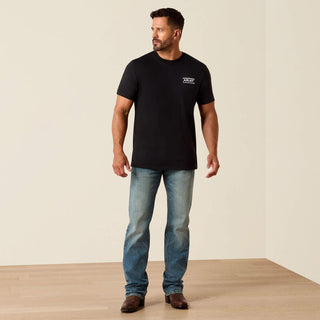 Playera Ariat Canyon Aztec Shield Classic Fit Black Caballero