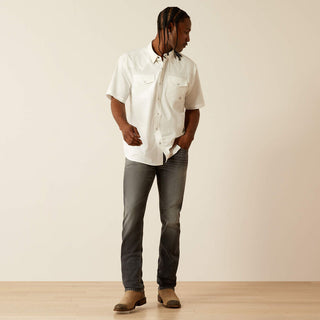 Camisa Ariat Western VentTEK Classic Fit White Caballero