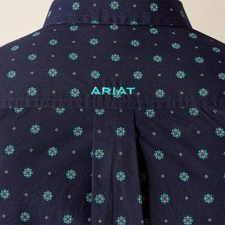 Camisa Ariat Jacobi Classic Fit Navy Caballero