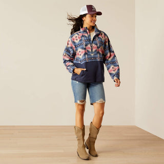 Chamarra Ariat Whisper Pullover Grey Print Dama