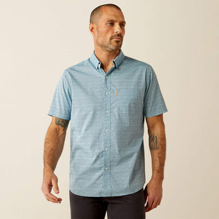 Camisa Arait Monte Modern Fit Aqua Caballero