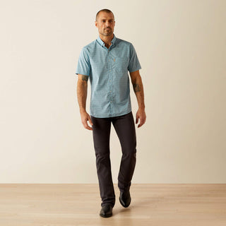 Camisa Arait Monte Modern Fit Aqua Caballero