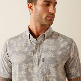 Camisa Ariat Morris Modern Fit Grey Caballero