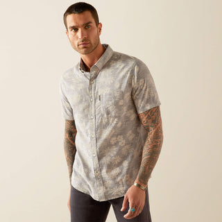 Camisa Ariat Morris Modern Fit Grey Caballero