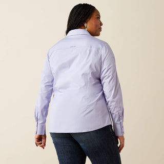 Camisa Ariat Team Kirby Stretch Lavender Dama