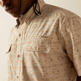 Camisa Ariat VentTEK Outbound Classic Fit Taupe Grey Caballero