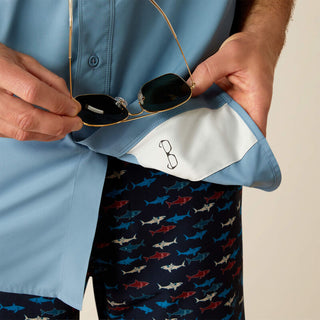 Camisa Ariat VentTEK Outbound Classic Fit Blue Shadow Caballero