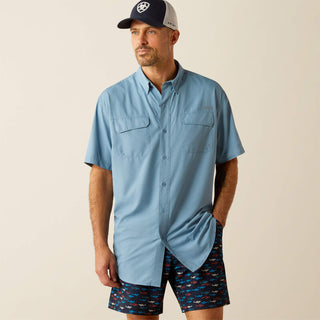 Camisa Ariat VentTEK Outbound Classic Fit Blue Shadow Caballero