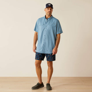 Camisa Ariat VentTEK Outbound Classic Fit Blue Shadow Caballero