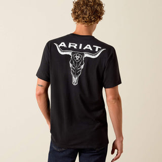 Playera Ariat Stipple Steer Classic Fit Black Caballero
