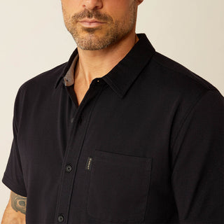 Camisa Ariat Retro Button Down Black Caballero