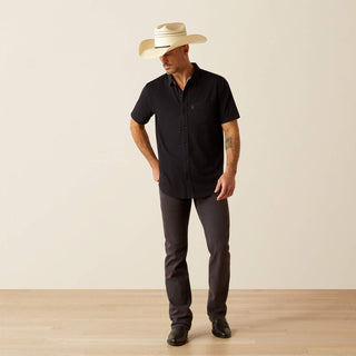 Camisa Ariat Retro Button Down Black Caballero