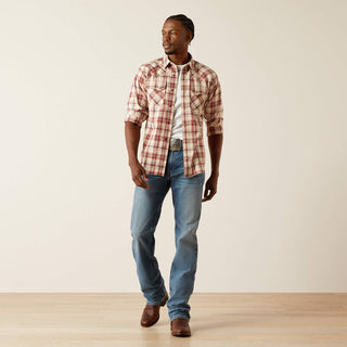 Camisa Ariat Hendricks Retro Fit Off White Caballero