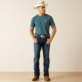 Playera Ariat Ariat Puebla Serape Lagoon Green Caballero