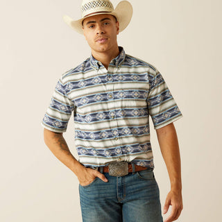 Camisa Ariat Case Classic Fit Blue Caballero