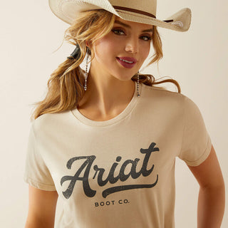 Blusa Ariat Boot Script Natural Dama