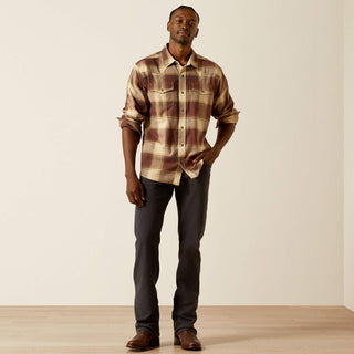 Camisa Ariat Hudson Retro Fit Brown Caballero