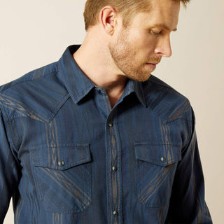 Camisa Ariat Hansen Retro Fit Navy Chambray Caballero