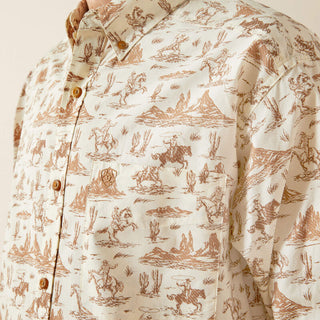 Camisa Ariat Saint Classic Fit Cream Caballero