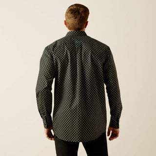 Camisa Ariat Team Philbert Classic Fit Black Teal Caballero