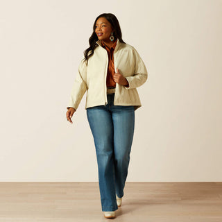 Chamarra Ariat Logo Softshell Oyster Dama