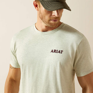 Playera Ariat Straight Shooter Oatmeal Heather Caballero
