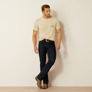 Playera Ariat Mezcal Mezclilla Natural Caballero