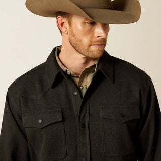 Chamarra Ariat Cattleman Shirt Black Caballero