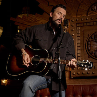 Chamarra Ariat Cattleman Shirt Black Caballero