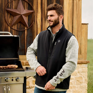 Chaleco Ariat Logo Softshell Black Caballero