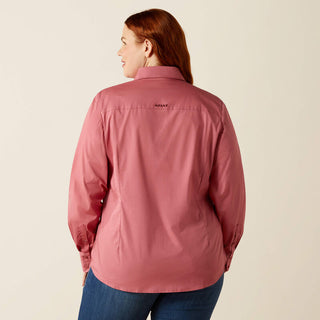 Camisa Ariat Team Kirby Stretch Mauvewood Dama