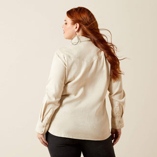 Camisa Ariat Papyrus Western Cord Dama