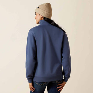 Sudadera Ariat Quarry 1/2 Zip Vintage Indigo Dama