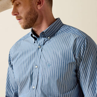 Camisa Ariat Pro Series Judah Fitted Poseidon Stripe Caballero